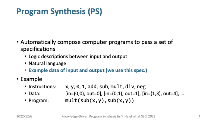 slide of presentation at ssci 2022